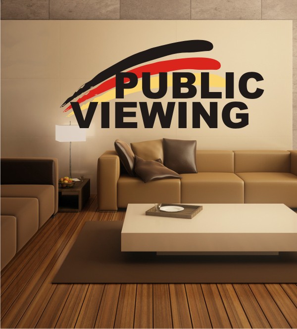 Public Viewing als Wandsticker