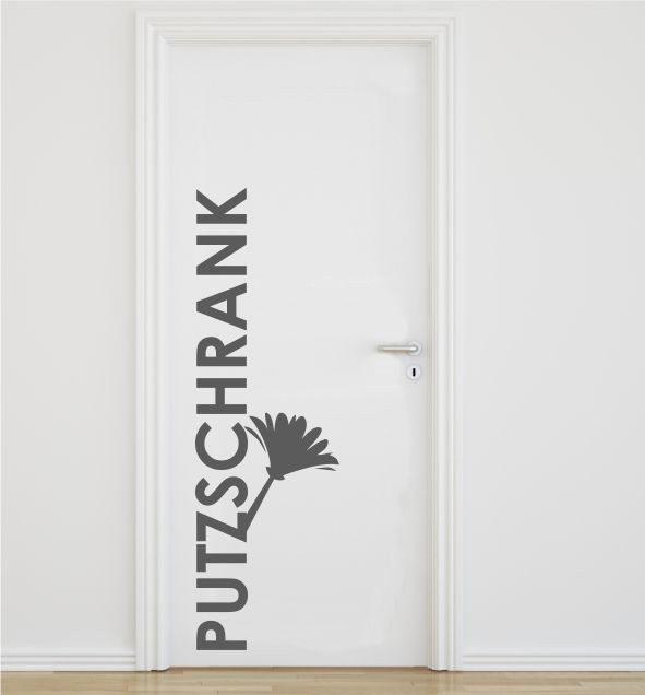 Putzschrank als Wandtattoo