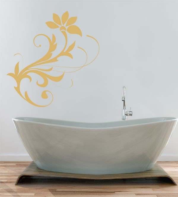 Ranke Blume als Wandtattoo