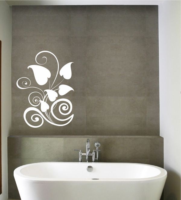 Ranke mit Blättern als Wandtattoo