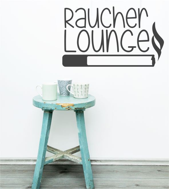 Raucher Lounge als Wandtattoo