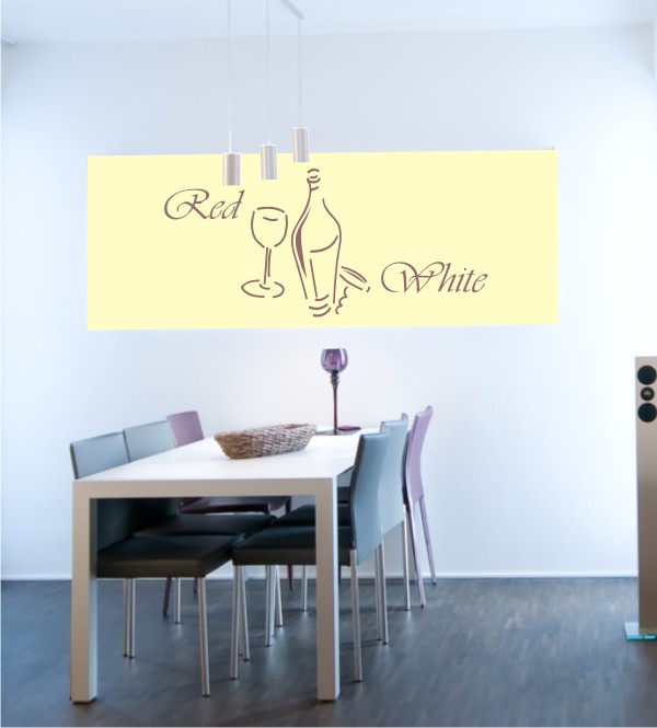 Red & White als Wandtattoo