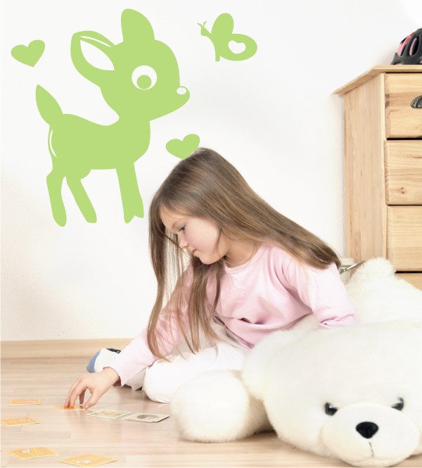 Rehkitz als Wandtattoo