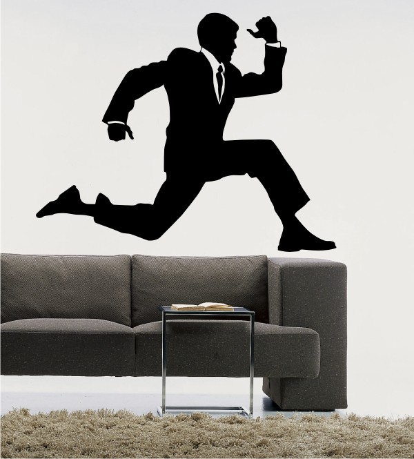 Running Man als Wandtattoo