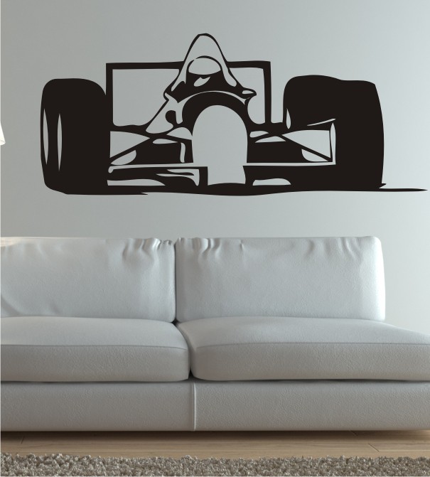 Rennwagen als Wandtattoo