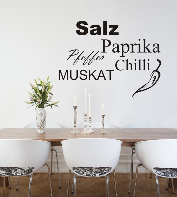 Gewürze 3 als Wandtattoo