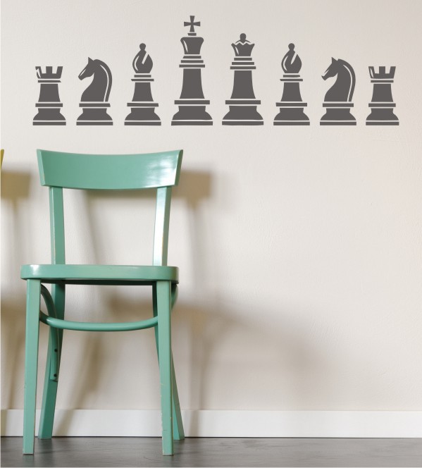 Schachfiguren als Wandtattoo