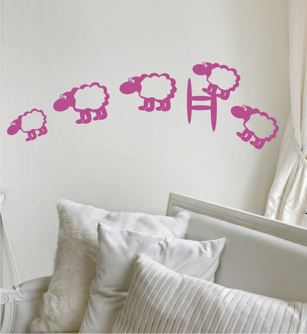 Schafherde als Wandtattoo