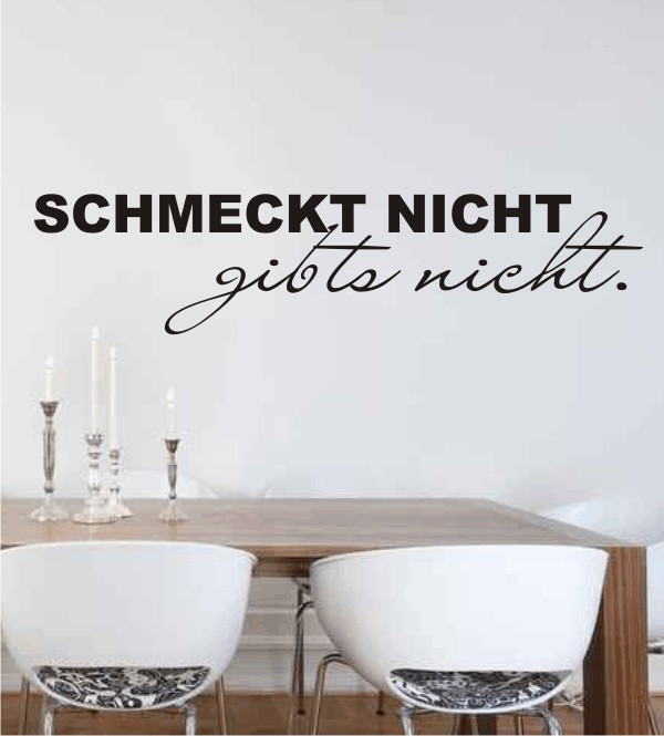 Schmeckt nicht - gibts nicht als Wandtattoo
