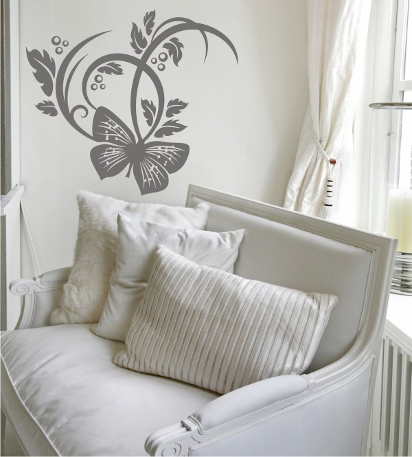 Schmetterlingsgeäst als Wandtattoo