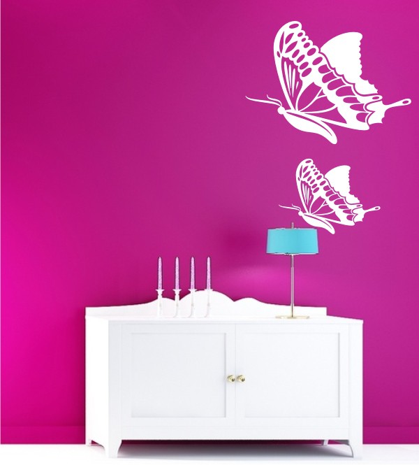 Schmetterlinge als Wandtattoo
