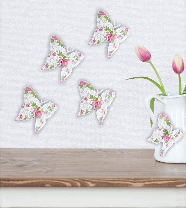 3D Schmetterlinge (Rosendruck)