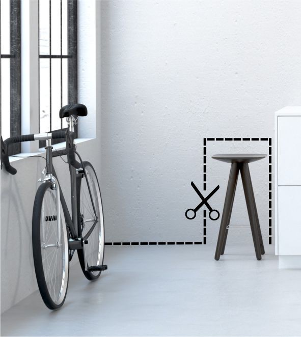 Schneidelinie als Wandtattoo