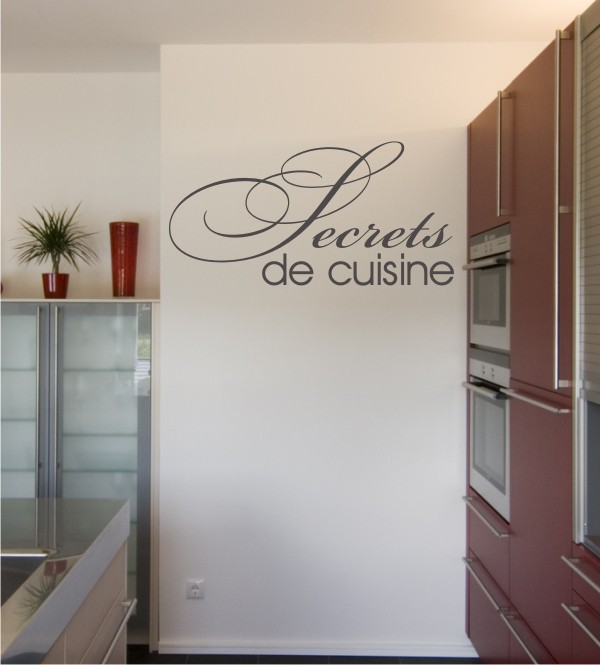 Secrets de cuisine als Wandtattoo 