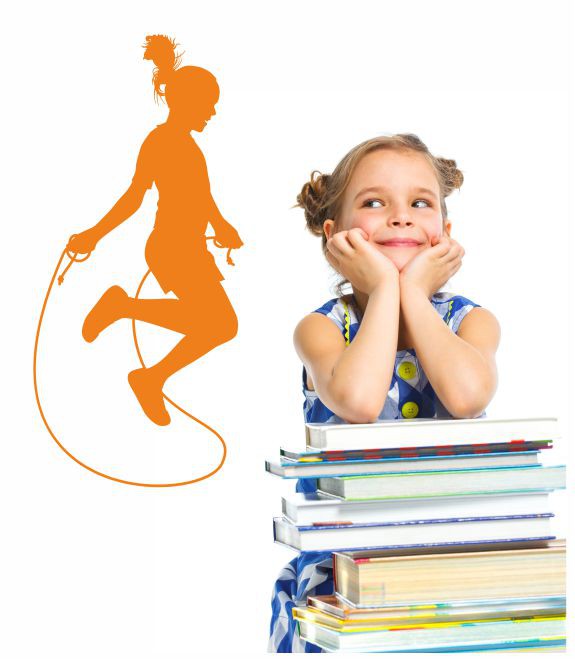 Seilspringen als Wandtattoo