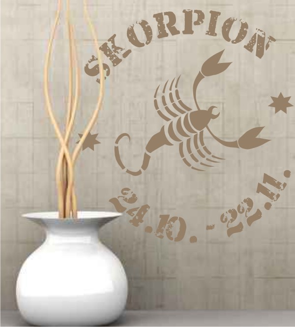 Motiv Skorpion als Wandtattoo