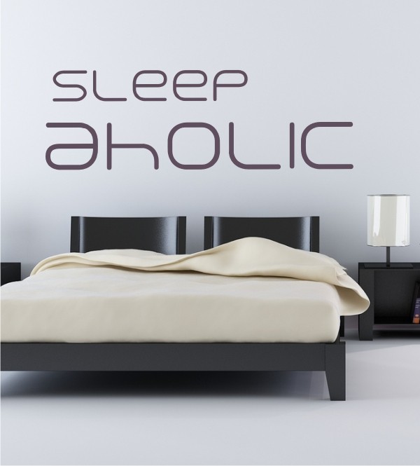 Sleep Aholic als Wandtattoo