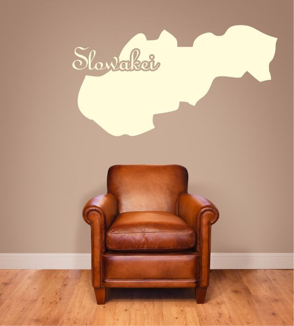 Slowakei als Wandtattoo
