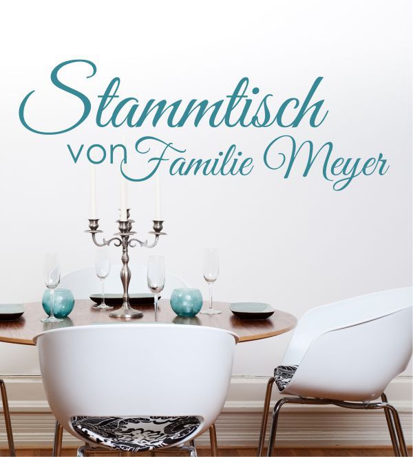 Stammtisch Family als Wandtattoo