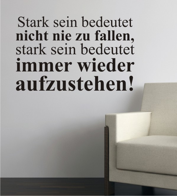 Stark sein... als Wandtattoo