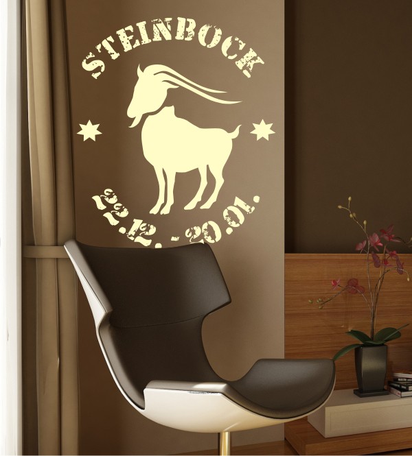 Motiv Steinbock als Wandtattoo