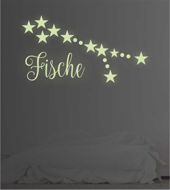 Sternzeichen Fische leuchtend
