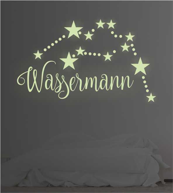 Sternzeichen Wassermann leuchtend