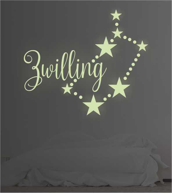 Sternzeichen Zwilling leuchtend