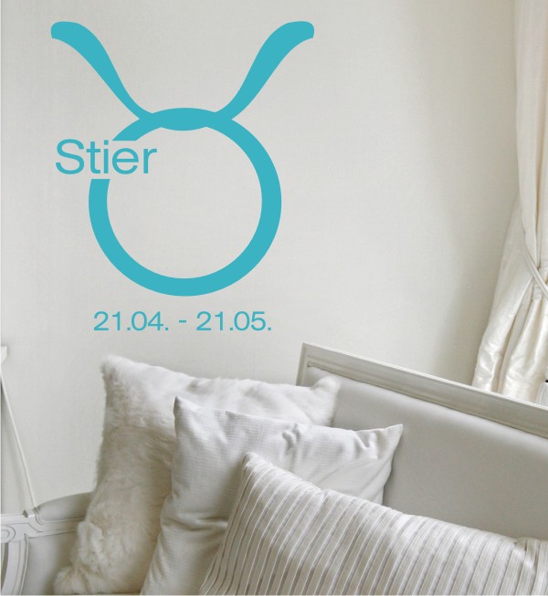 Sternzeichen Stier als Wandtattoo