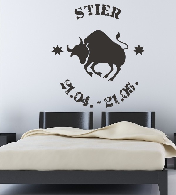 Motiv Stier als Wandtattoo