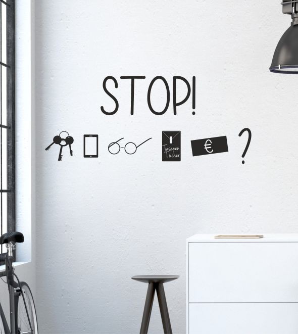 Stop als Wandtattoo