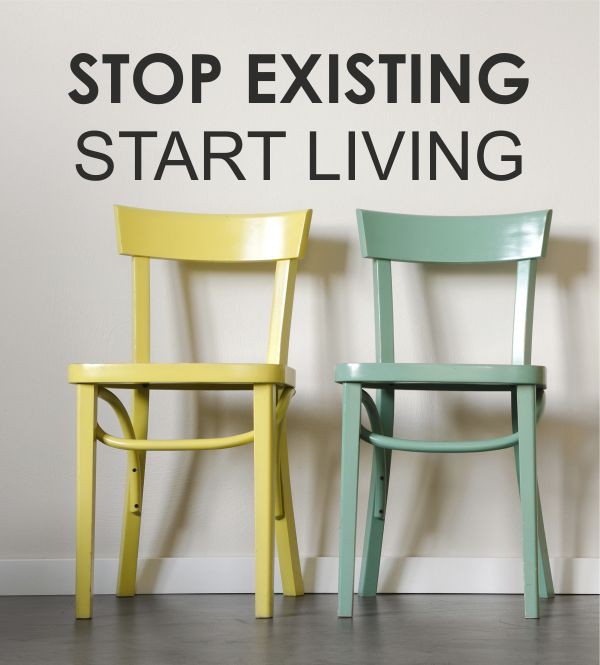 Stop existing...als Wandtattoo