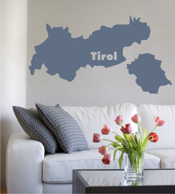 Umriss Tirol als Wandtattoo