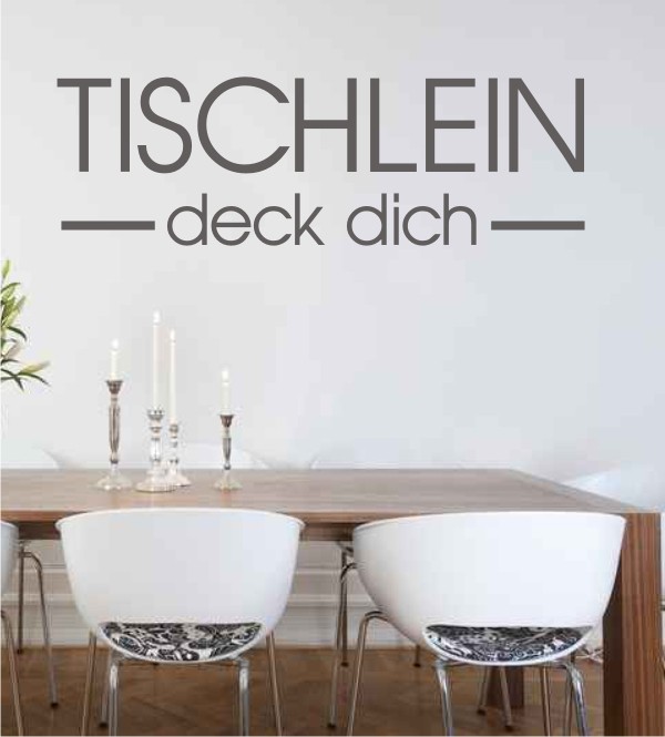 Tischlein... als Wandtattoo 