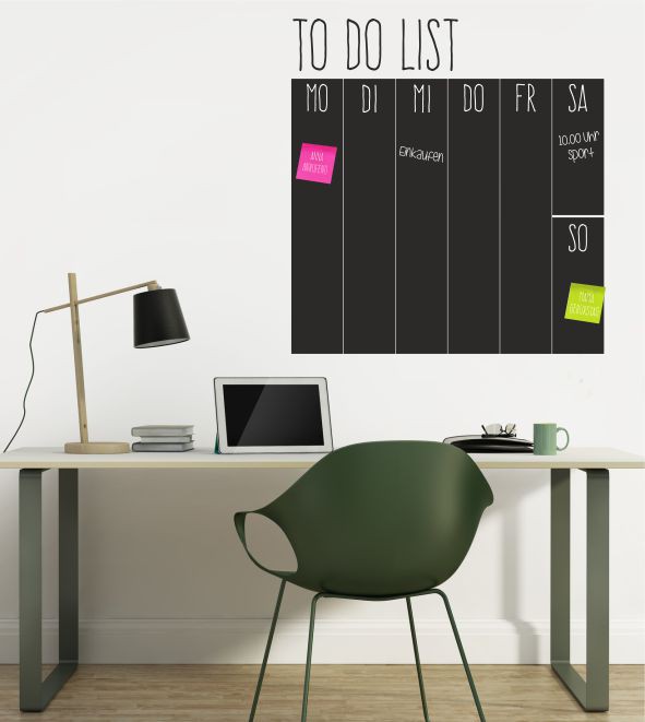 To Do List als Wandtattoo