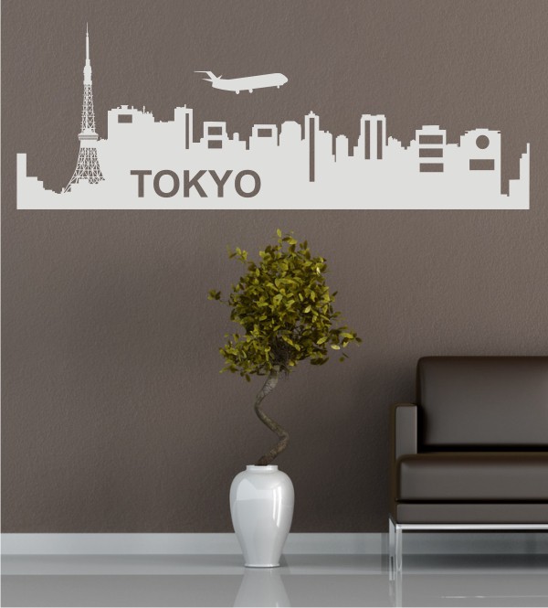 Skyline von Tokyo als Wandtattoo