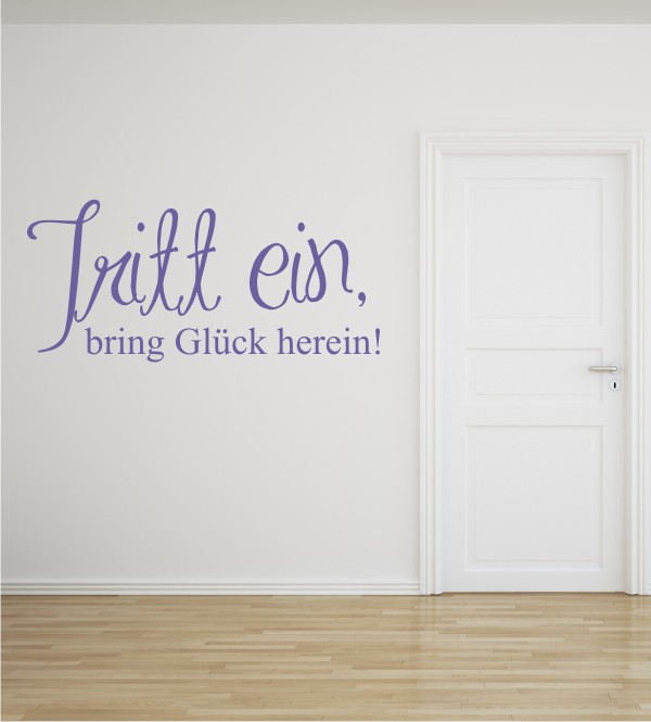 Tritt ein... als Wandtattoo