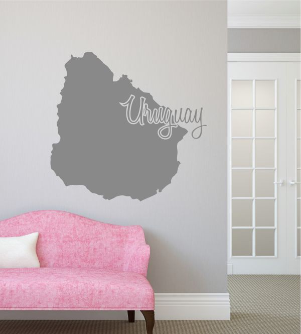 Uruguay als Wandtattoo 