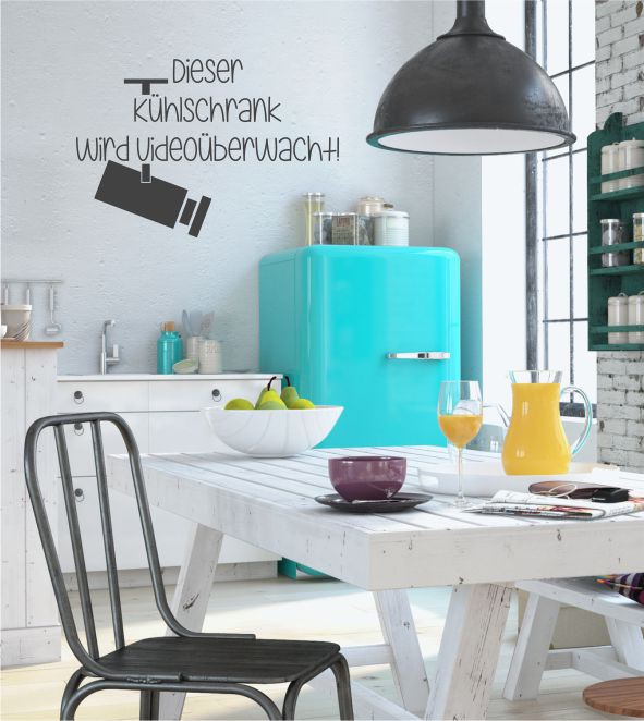 Dieser Kühlschrank wird... als Wandtattoo