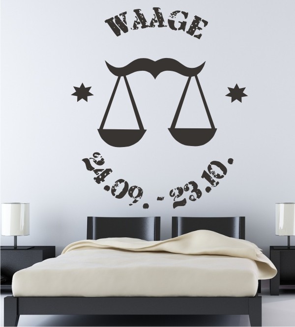 Motiv Waage als Wandtattoo