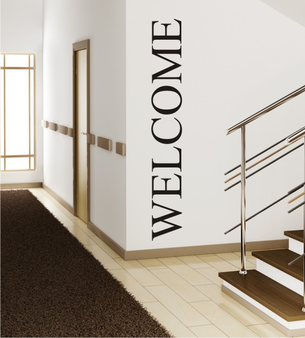 Welcome als Wandtattoo