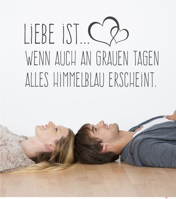 Liebe ist... als Wandtattoo
