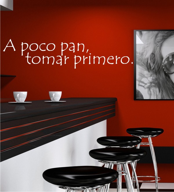 A poco pan... als Wandtattoo