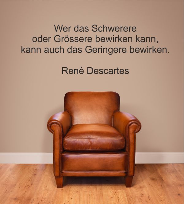 Wer das Schwerere... als Wandtattoo