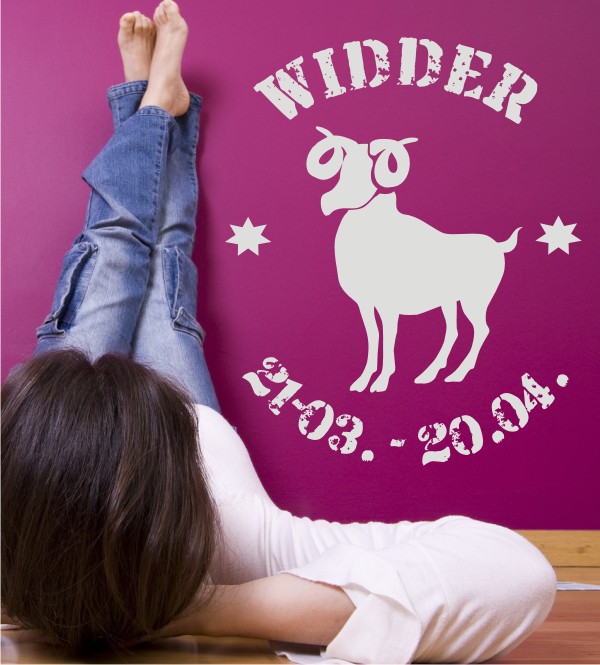 Motiv Widder als Wandtattoo