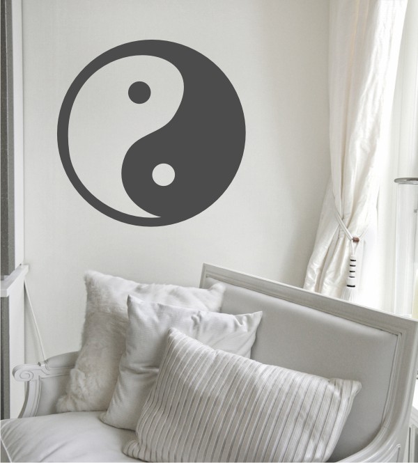 Yin und Yang 1 als Wandtattoo
