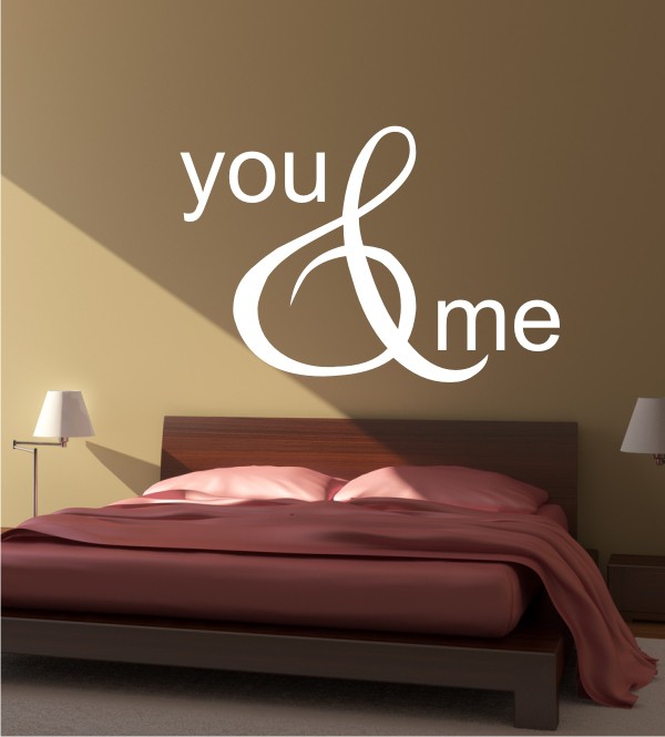 You & Me als Wandtattoo