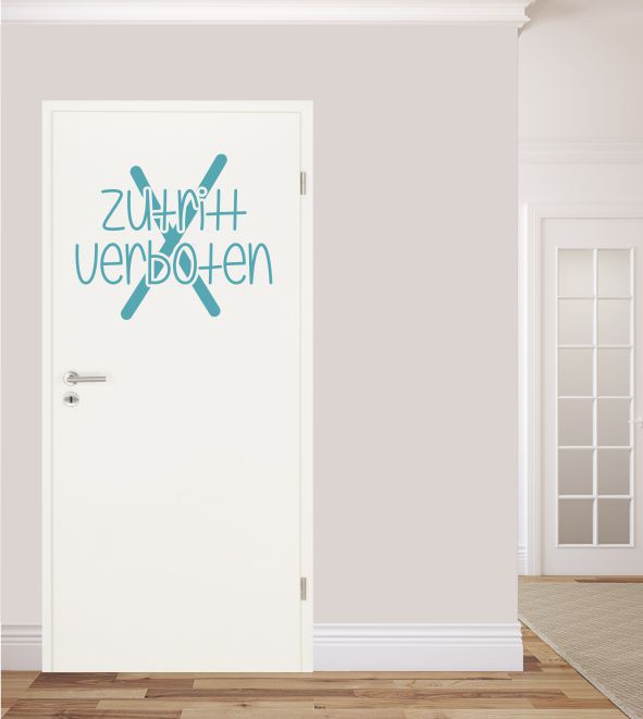 Zutritt verboten als Wandtattoo