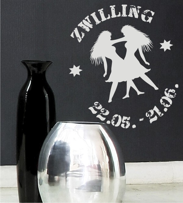 Motiv Zwilling als Wandtattoo