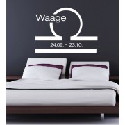 Sternzeichen Waage als Wandtattoo